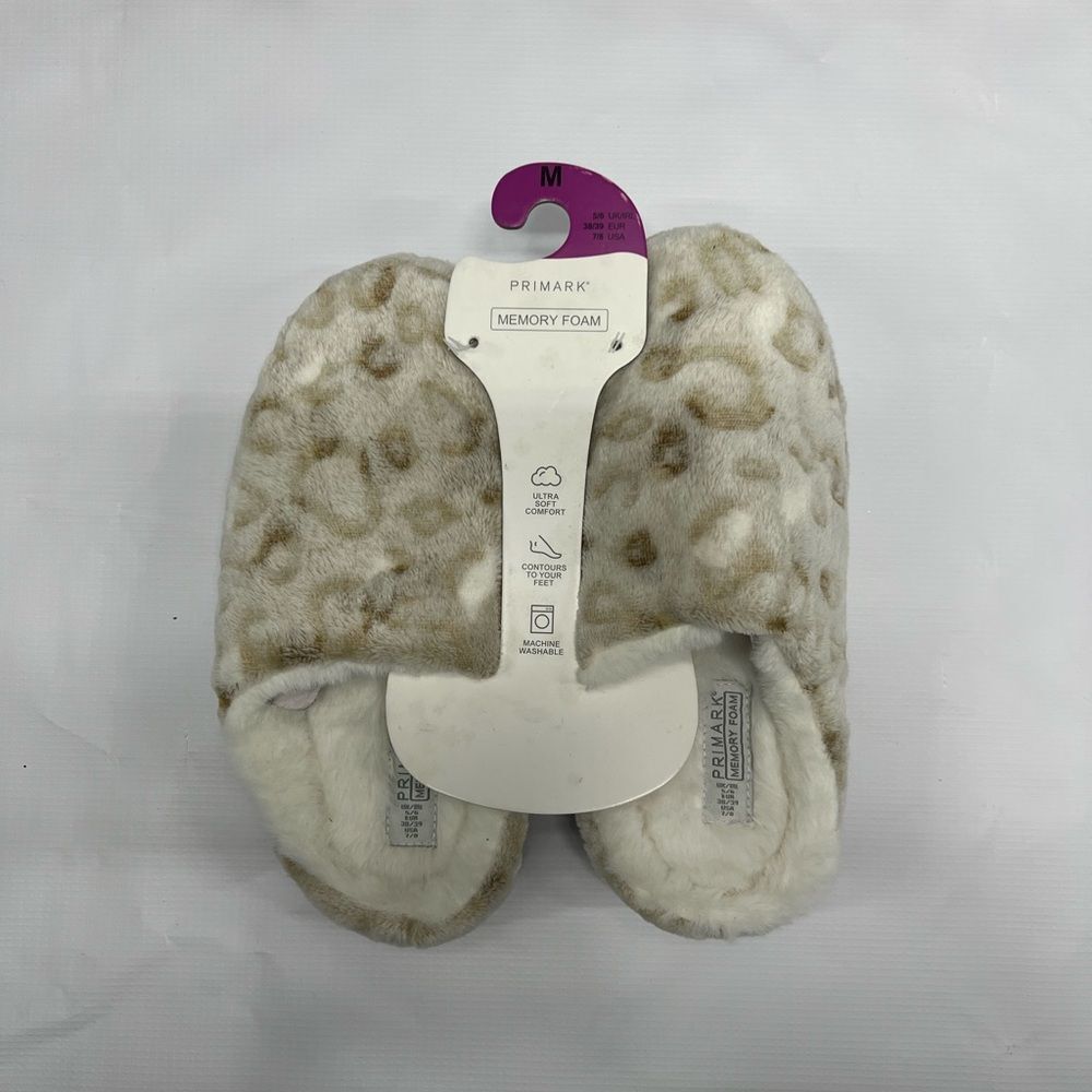 NWT PRIMARK MEMORY‎ FOAM BEDROOM SLIPPERS SIZE 7/8
